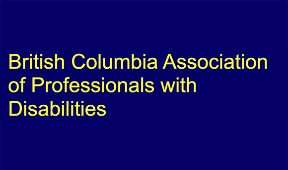 British Columbia Association of Professionals with Disabilities 3