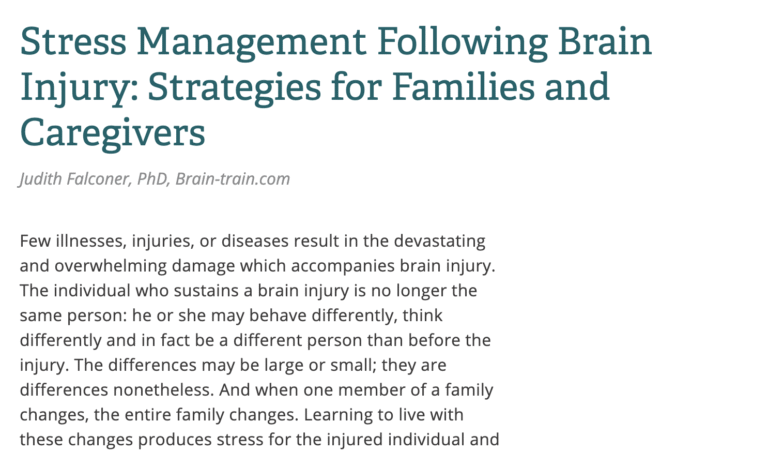Stress Management Following Brain Injury 768x452
